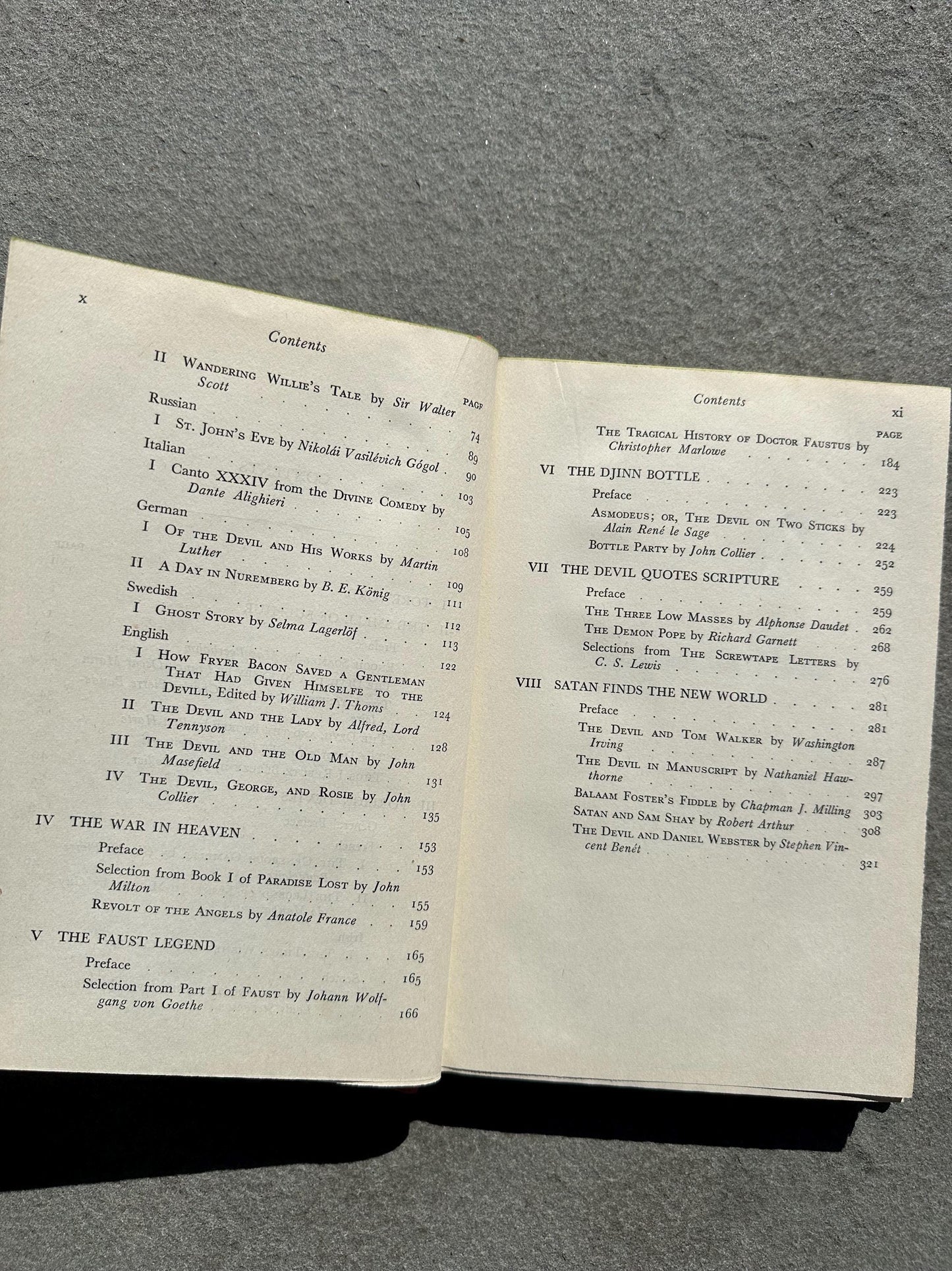 1945 Speak of the Devil Hardcover Book by Sterling North & C.B. Boutell | An Anthology of Demonology