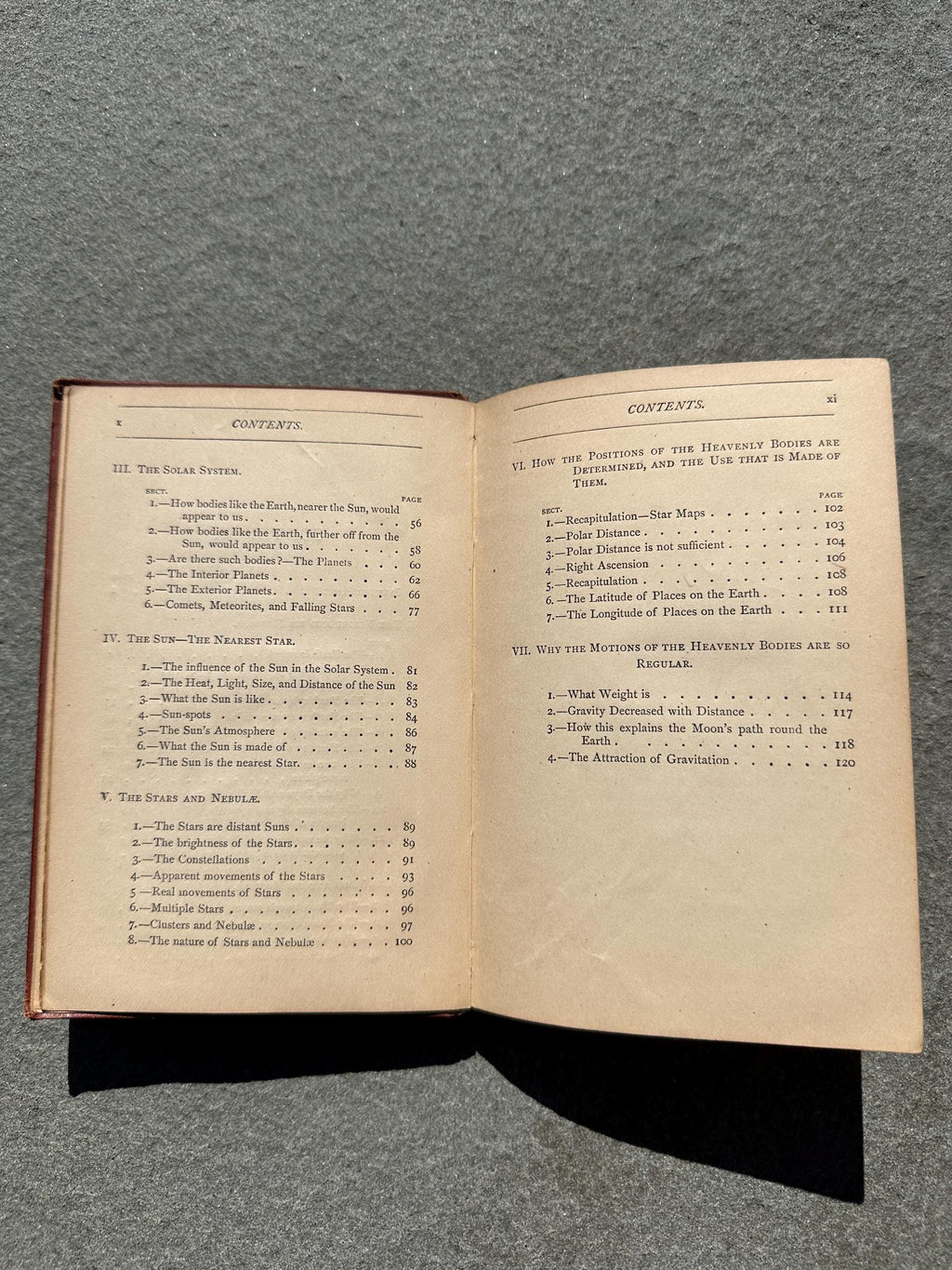 Antique 1877 Astronomy Science Primers Illustrated Hardcover Book by J. Norman Lockyer