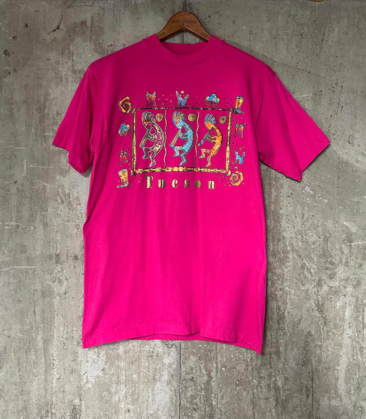 1990s Tucson Arizona Southwestern Pink Single Stitch Tee PSI Inc