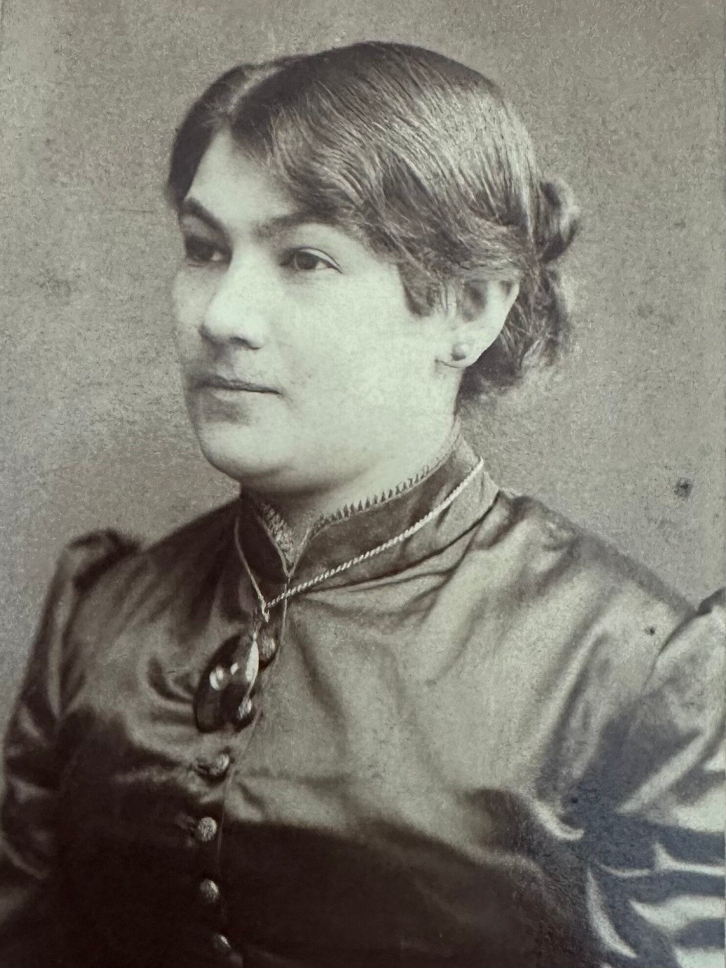 Antique 19th Century A. Schulze Beuthen Bahnhof - Str. 7 German Carte de Viste Portrait of Woman