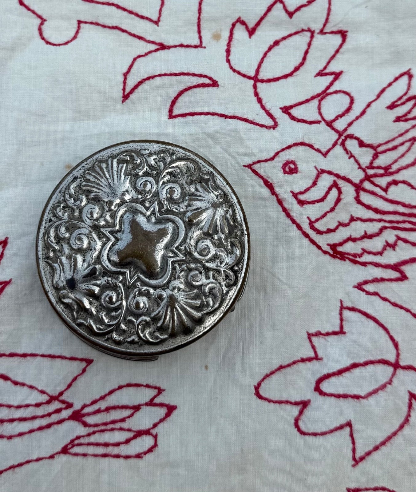 Antique 1897 Patented Metal Collapsible Cyclist Cup Scovill Manufacturing Co.