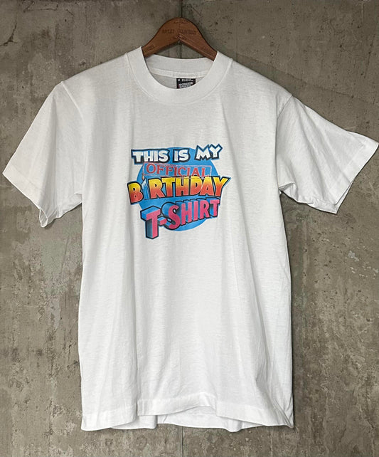 1990s Screen Stars This is My Official Birthday T-Shirt Single Stitch Tee