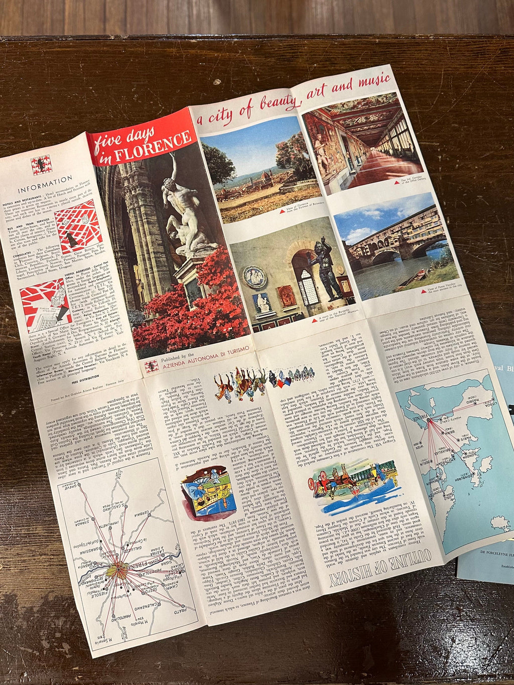 LOT of 6 Vintage 1950s Travel Ephemera Brochures & Pamphlets