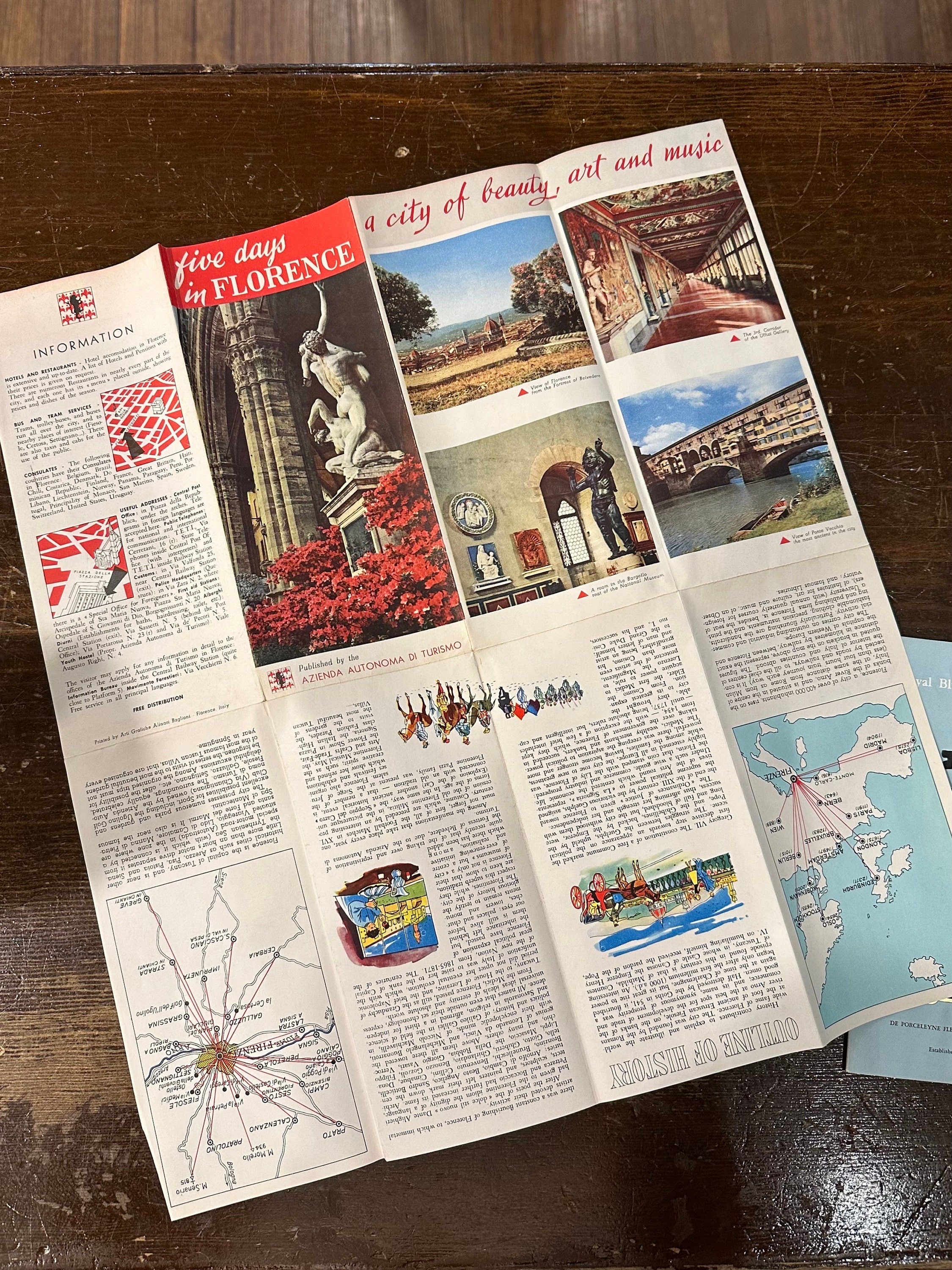 LOT of 6 Vintage 1950s Travel Ephemera Brochures & Pamphlets