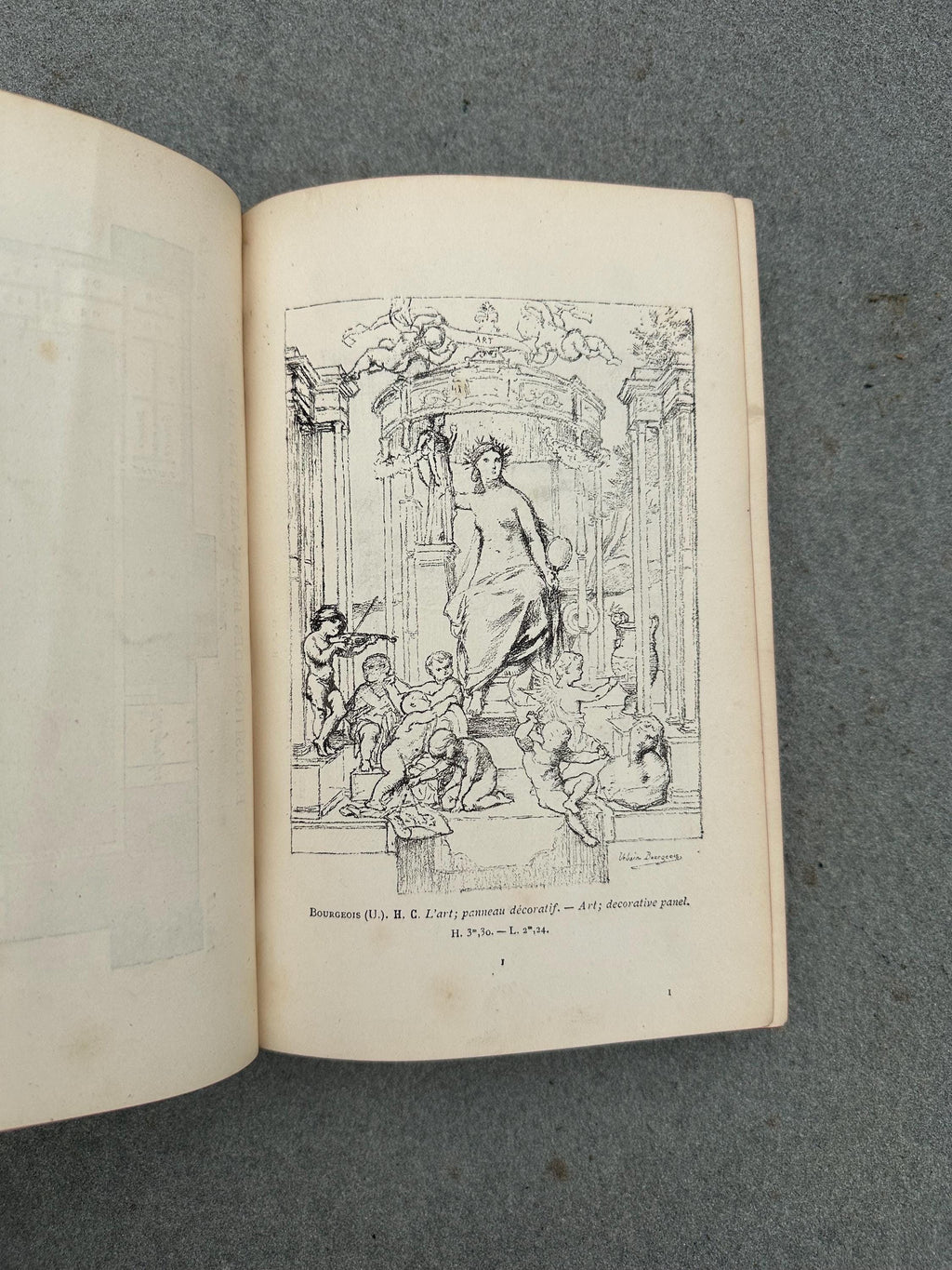 Antique 1882 Catalogue Illustre du Salon Art Book F.G. Dumas 400 Illustrations French