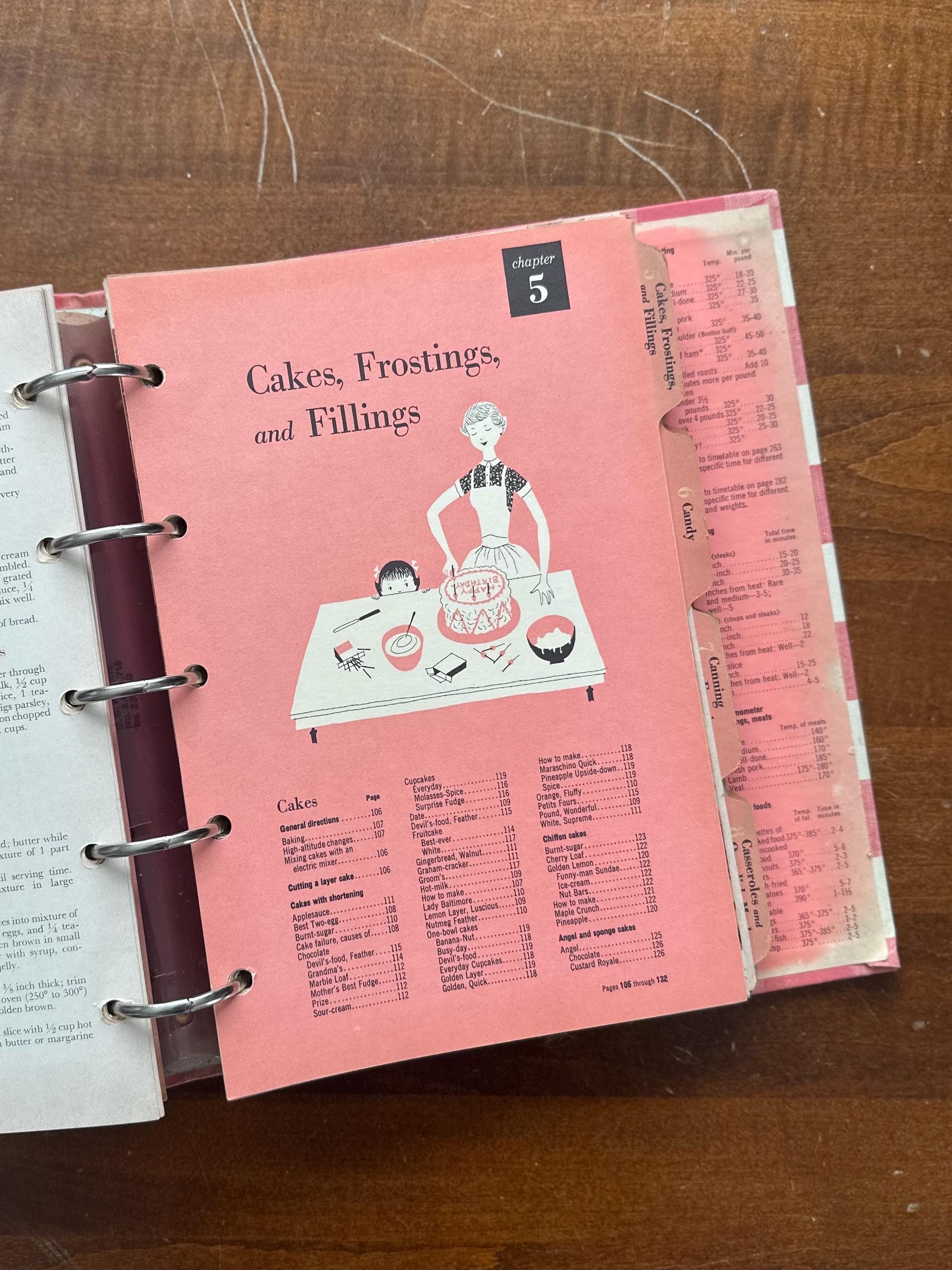 Vintage 1953 Better Homes & Gardens New Cook Book Illustrated Hardcover Binder Cookbook 1st Edition 4th Printing Midcentury