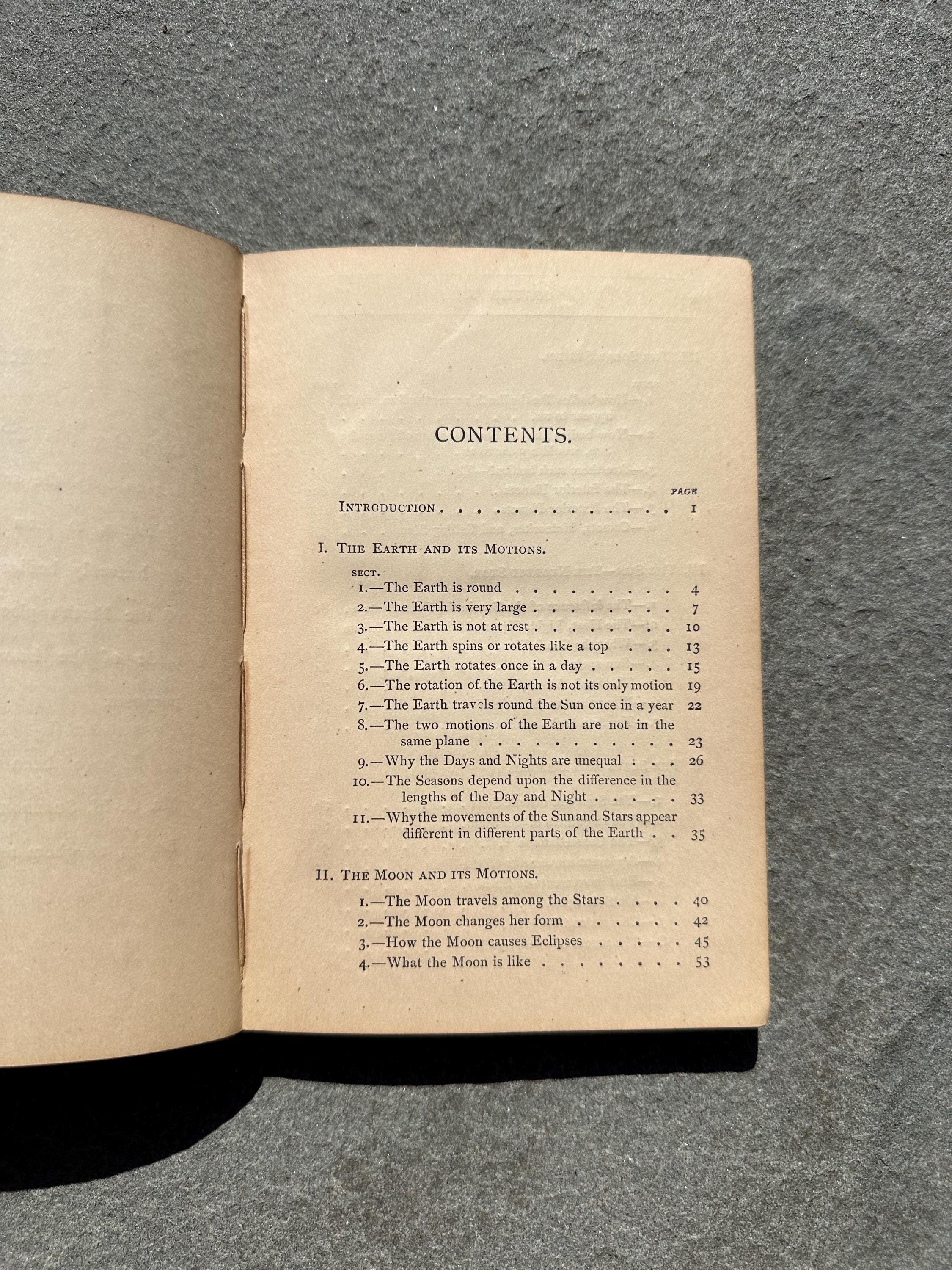 Antique 1877 Astronomy Science Primers Illustrated Hardcover Book by J. Norman Lockyer