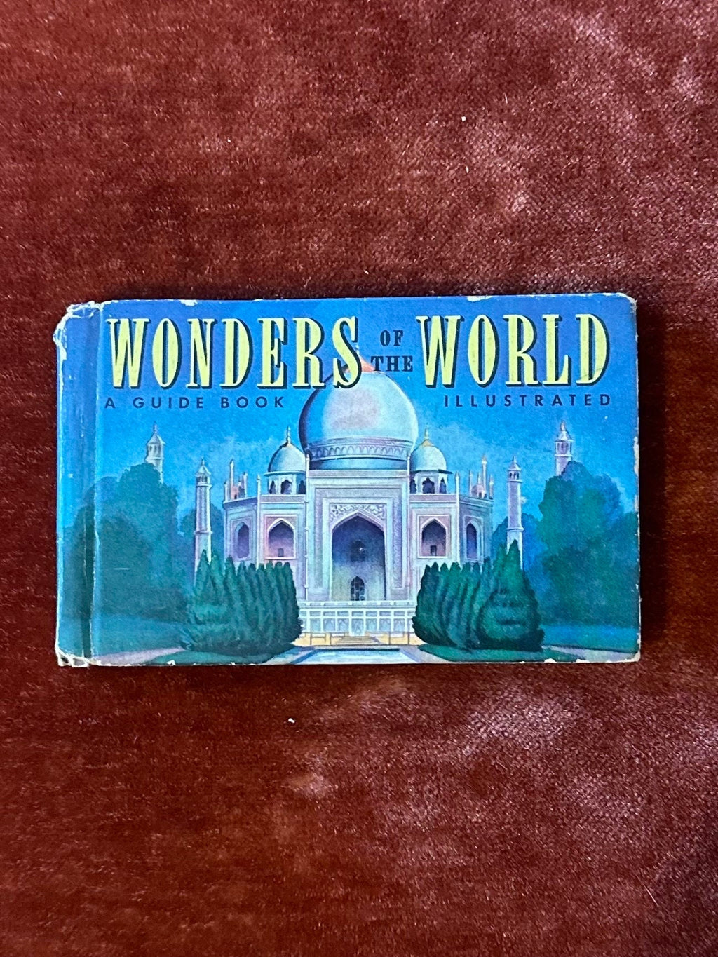 Vintage 1938 Wonders of the World A Guide Book Illustrated News Photos Mini Hardcover Book by Rense Kolvoord