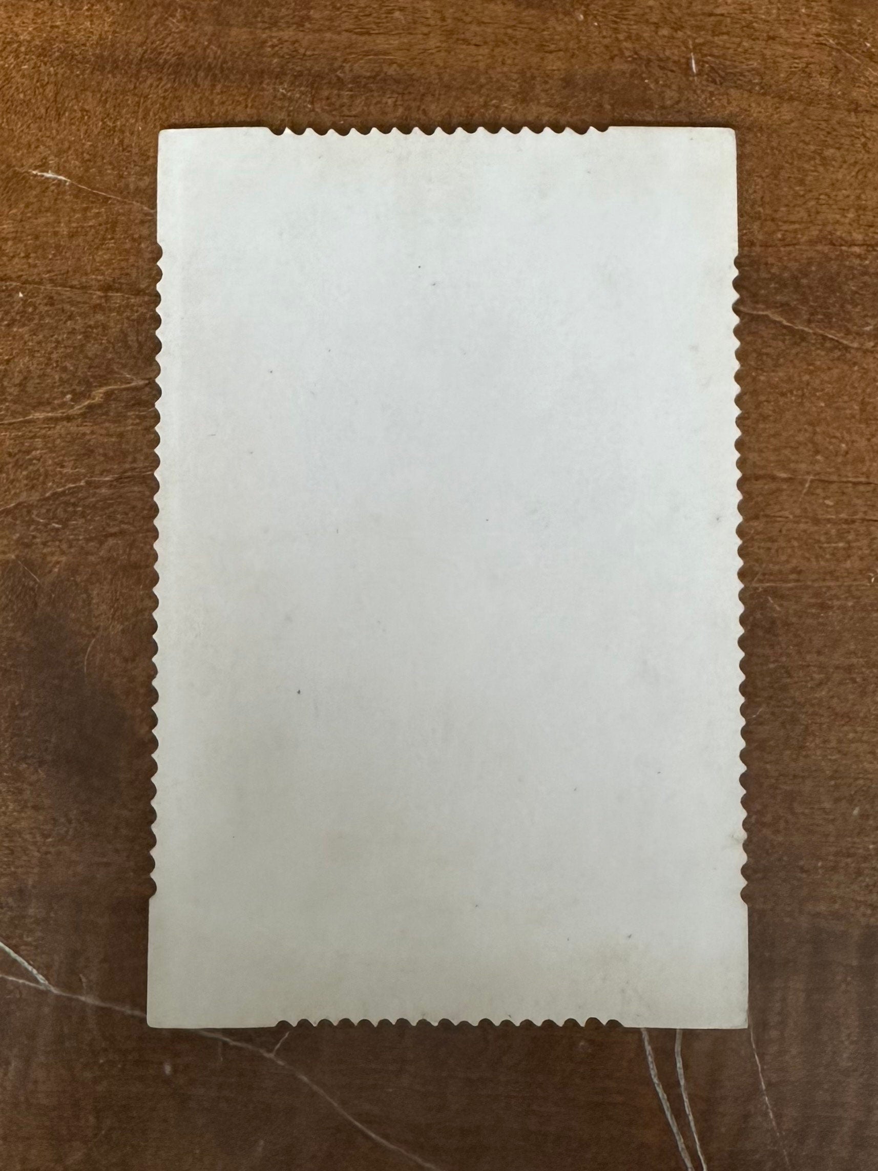 Antique Late 1800s Bartholomew Cabinet Card Portrait of Man Roses & Scroll Design Crimped Edges