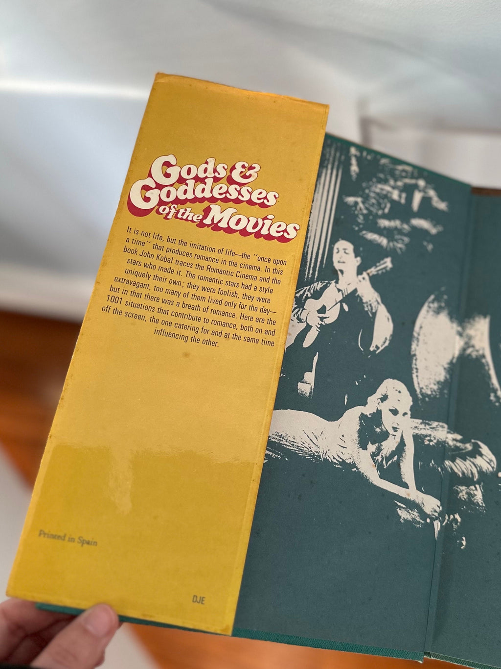 Vintage 1973 Gods & Goddesses of the Movies by John Kobal Hardcover Book with Original Dust Jacket | Old Hollywood Movie Stars