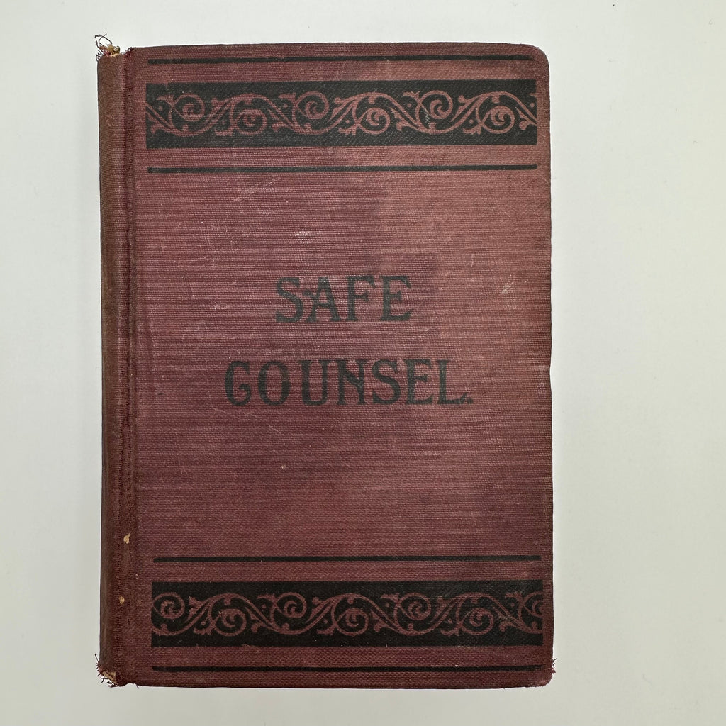 Antique 1913 Safe Counsel Guide to Purity and Physical Manhood Hardcover Book | 1900s Book | Antique Handbook