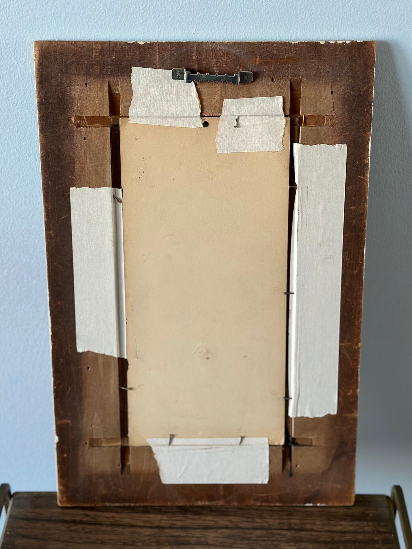 Antique Handmade Framed October 1921 Promotional Calendar | The Fellow Who Does it Now