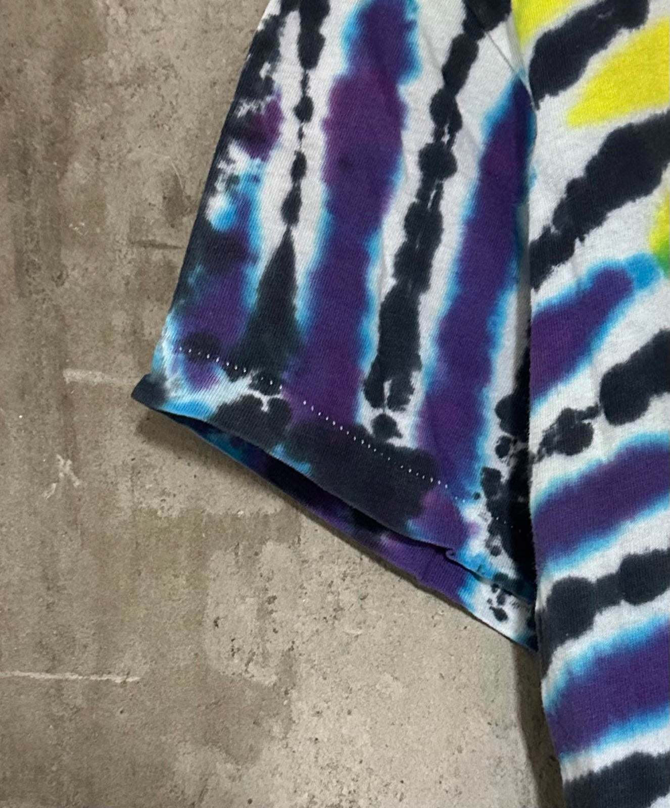 1990s Hanes X-Ray Tie Dye Single Stitch Tee 100% Cotton