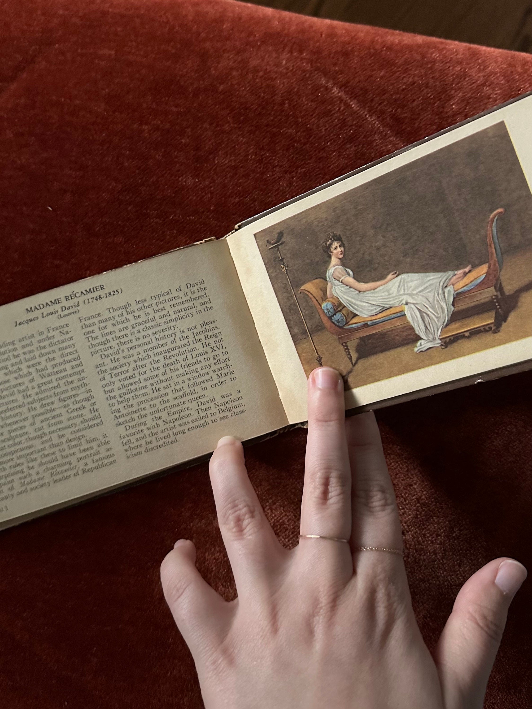 Vintage 1941 Famous Paintings A Guide to the Masters Illustrated in Color Mini Hardcover Book by Frances Cavanah